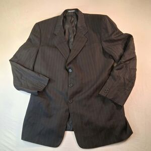 Vintage Mani by Giorgio Armani Pinstripe Wool Blazer Jacket Mens Size 46L 46 Lon